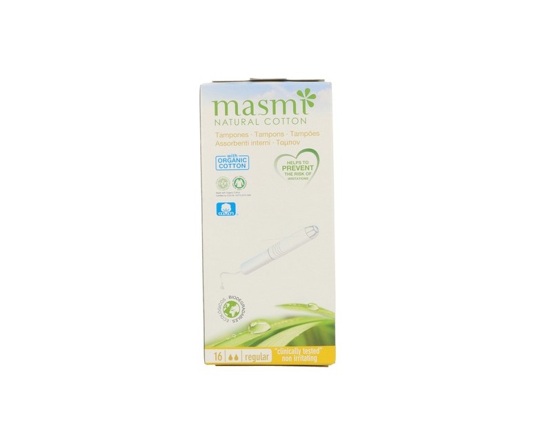 Tampones Natural Cotton Regular 16 unidades Masmi Natural Cotton