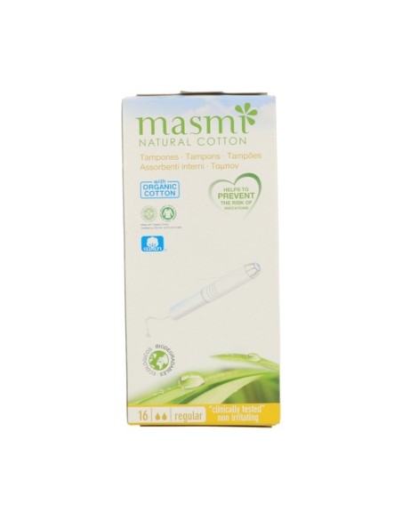 Tampones Natural Cotton Regular 16 unidades Masmi Natural Cotton
