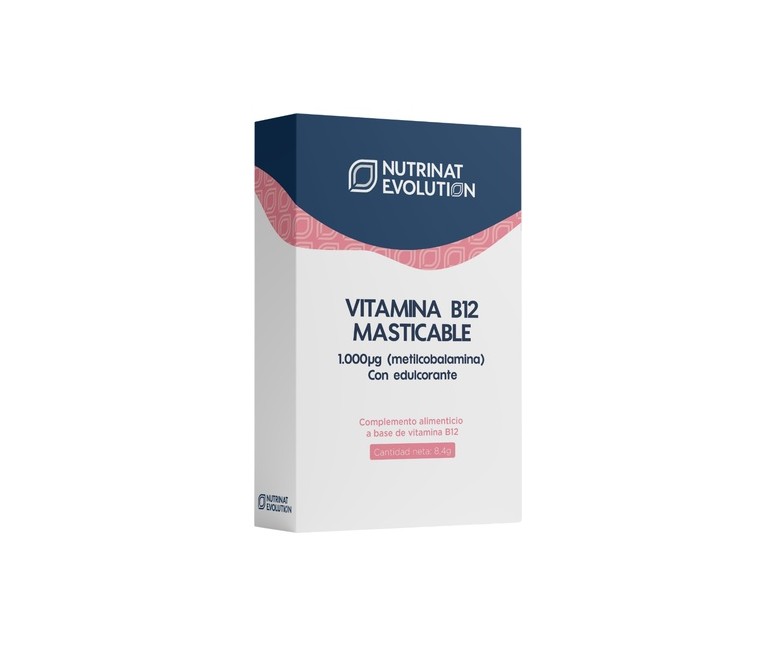 Viatmina B12 masticable 30 comprimidos masticables Nutrinat Evolution
