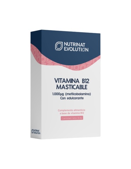 Viatmina B12 masticable 30 comprimidos masticables Nutrinat Evolution