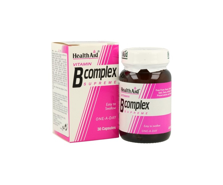 Vitamina B Complex 30 cápsulas Health Aid