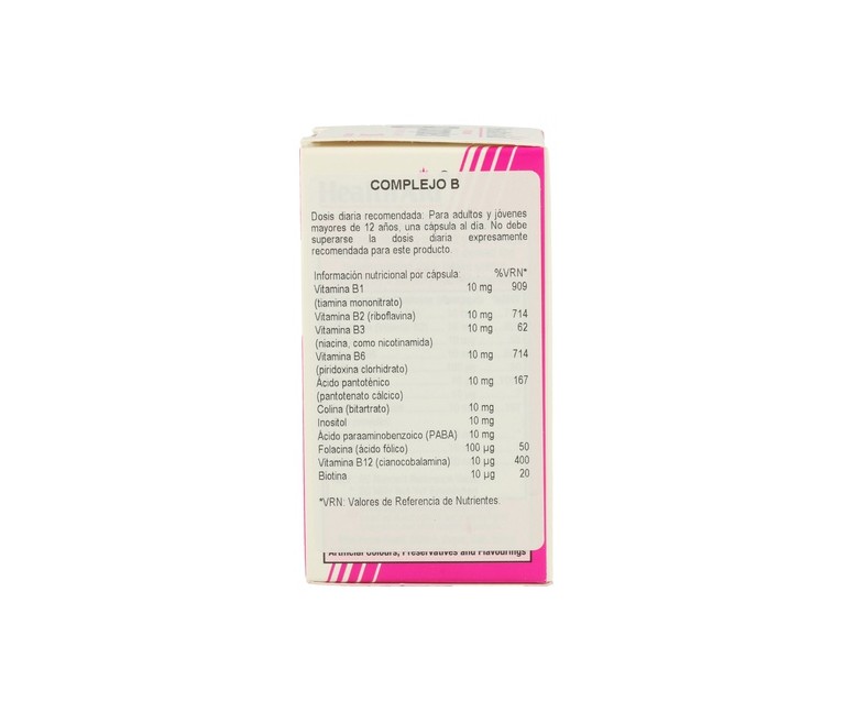 Vitamina B Complex 30 cápsulas Health Aid