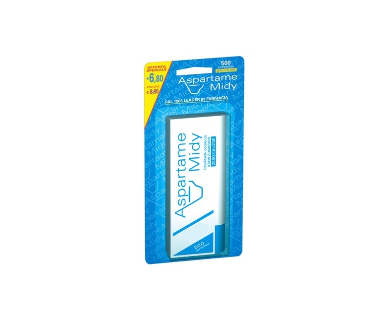 Endulzante Aspartame Midy 500 comprimidos de 45mg ESI