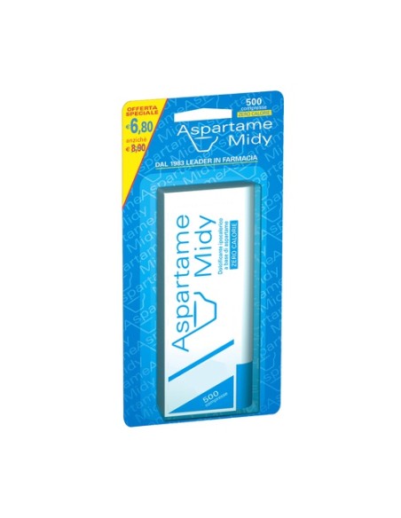 Endulzante Aspartame Midy 500 comprimidos de 45mg ESI