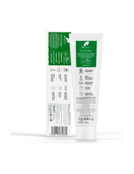 Pasta Dental Aloe Vera Orgánico 100 ml Dr. Organic