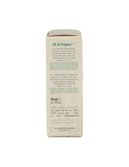 Quintessenza di Origano 10 ml Forza Vitale