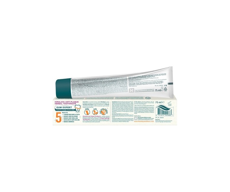 Dentífrico anti-placa 75 ml de crema Himalaya Herbals