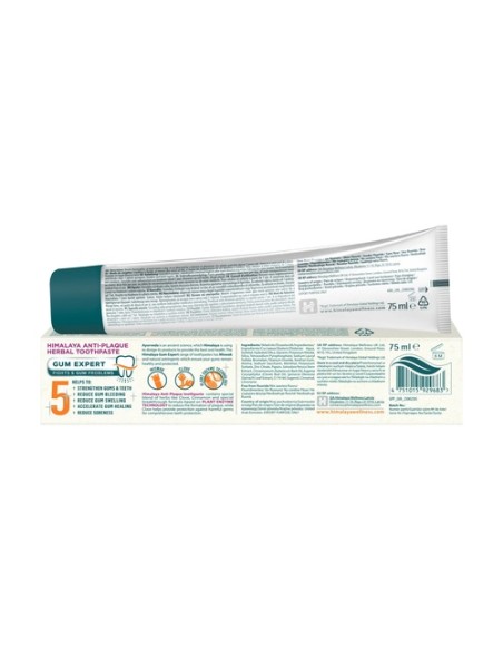 Dentífrico anti-placa 75 ml de crema Himalaya Herbals