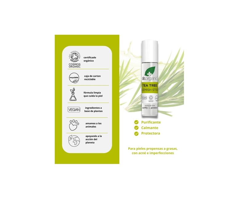 Barra para Granos de Árbol de té Orgánico 1 unidad Dr. Organic