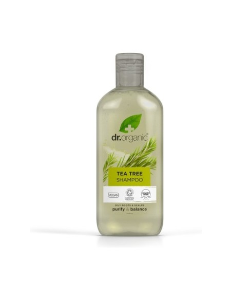 Champú Arbol de Té - cuero cabelludo graso 265 ml de gel Dr. Organic