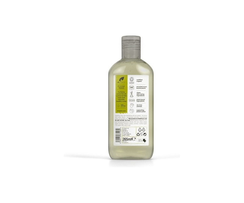 Champú Arbol de Té - cuero cabelludo graso 265 ml de gel Dr. Organic