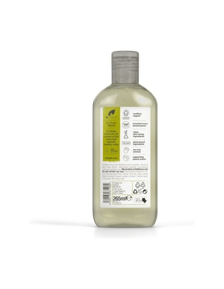 Champú Arbol de Té - cuero cabelludo graso 265 ml de gel Dr. Organic
