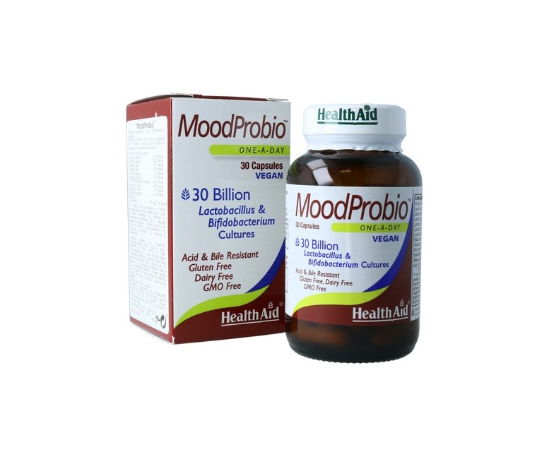 MoodProbio 30.000 millones 30 cápsulas vegetales Health Aid
