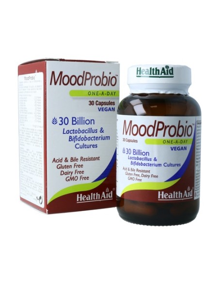 MoodProbio 30.000 millones 30 cápsulas vegetales Health Aid