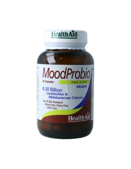 MoodProbio 30.000 millones 30 cápsulas vegetales Health Aid