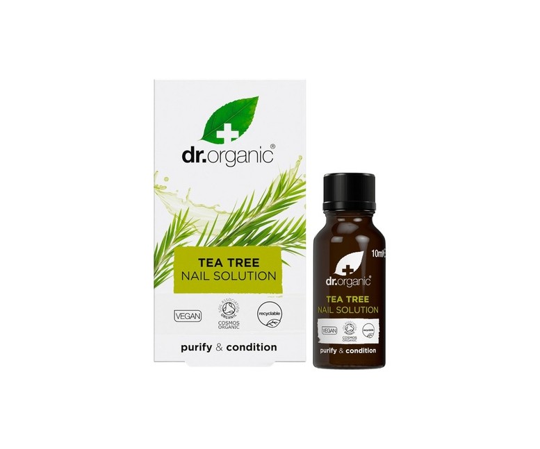 Solución para uñas de Árbol de té Orgánico 10 ml de aceite Dr. Organic