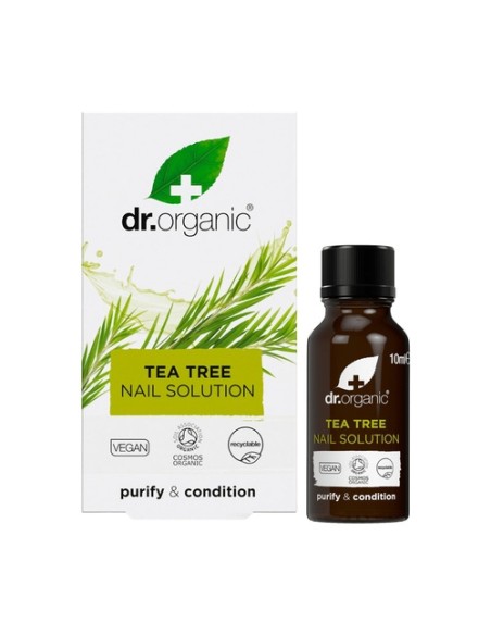Solución para uñas de Árbol de té Orgánico 10 ml de aceite Dr. Organic