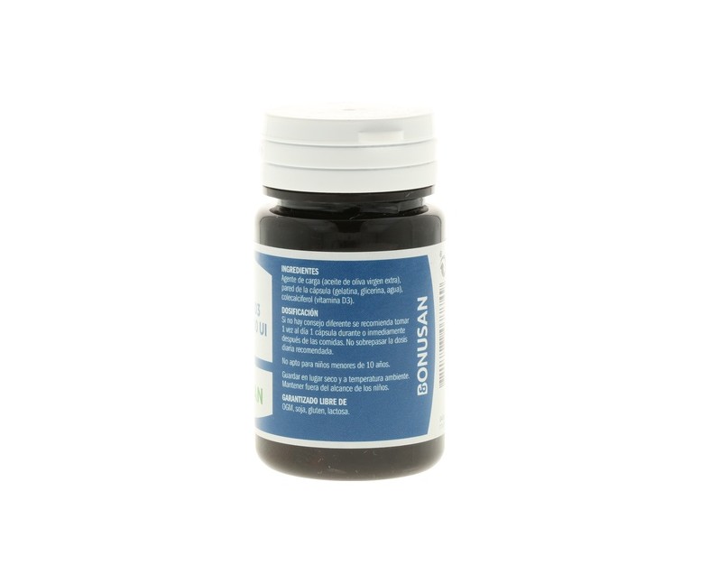 Vitamina D3 3000 UI 60 cápsulas de 75μg Bonusan