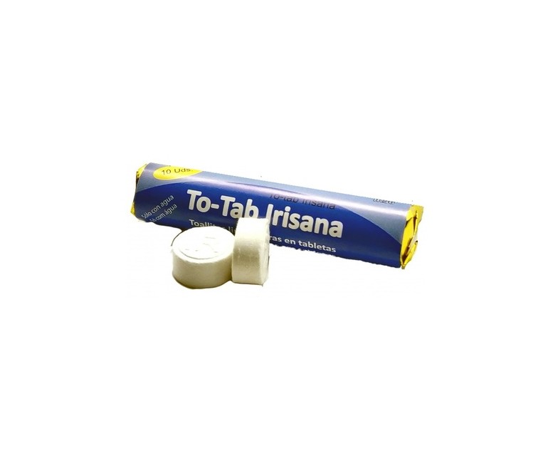 Toallitas limpiadoras tabletas 10 unidades Irisana