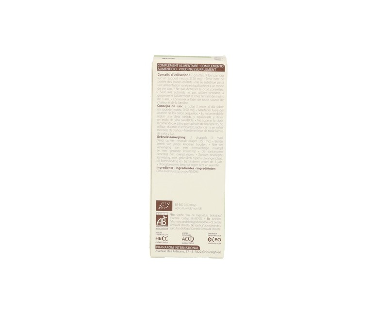 Aceite Esencial de naranjo amargo 10 ml Pranarom