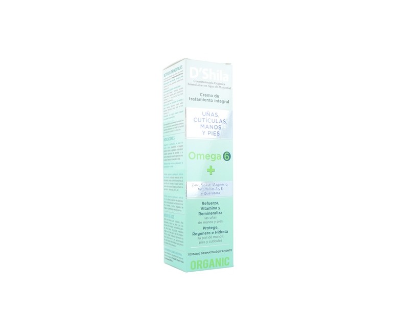 Crema Manos, Uñas, Cutículas y Pies Omega 6 250 ml de crema D'Shila