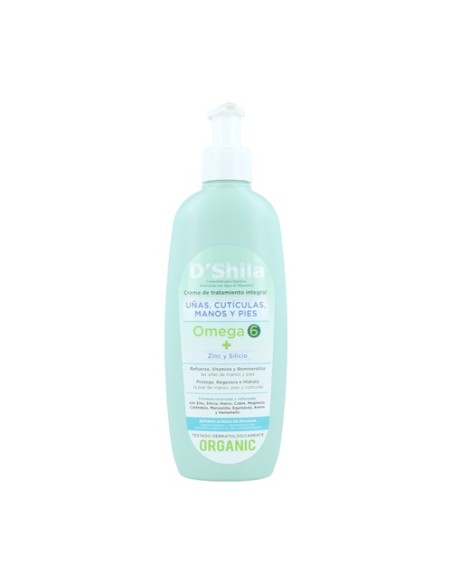 Crema Manos, Uñas, Cutículas y Pies Omega 6 250 ml de crema D'Shila