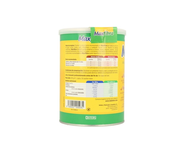 Maxfibra 200 g de polvo Deiters