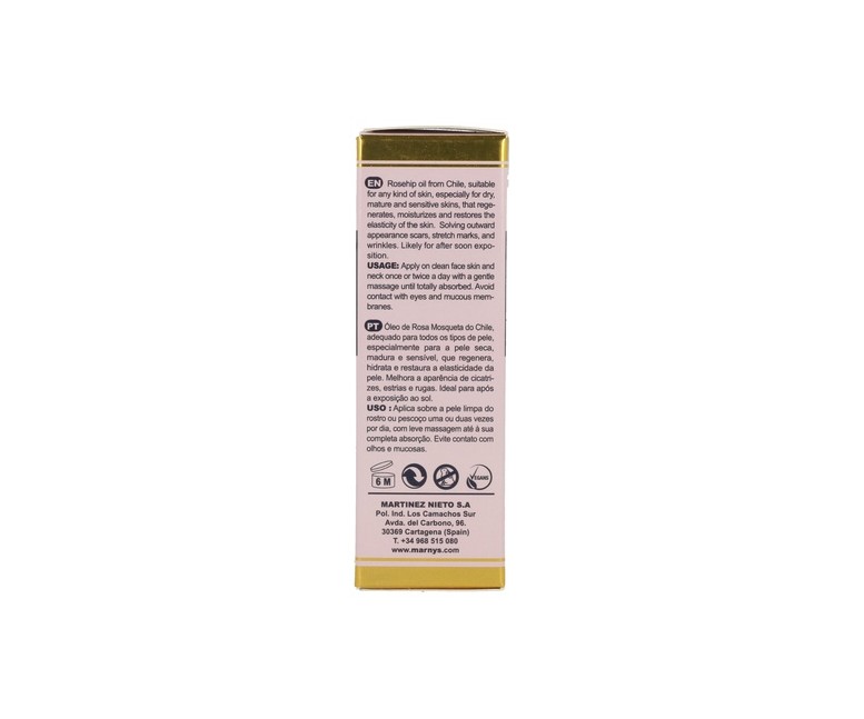 Aceite De Rosa Mosqueta Con Pipeta 30 ml de aceite esencial MARNYS®