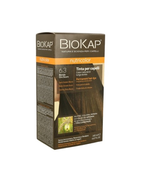 Tinte Nutricolor Rubio Oscuro Dorado 6.3 140 ml (Rubio dorado oscuro) Biokap