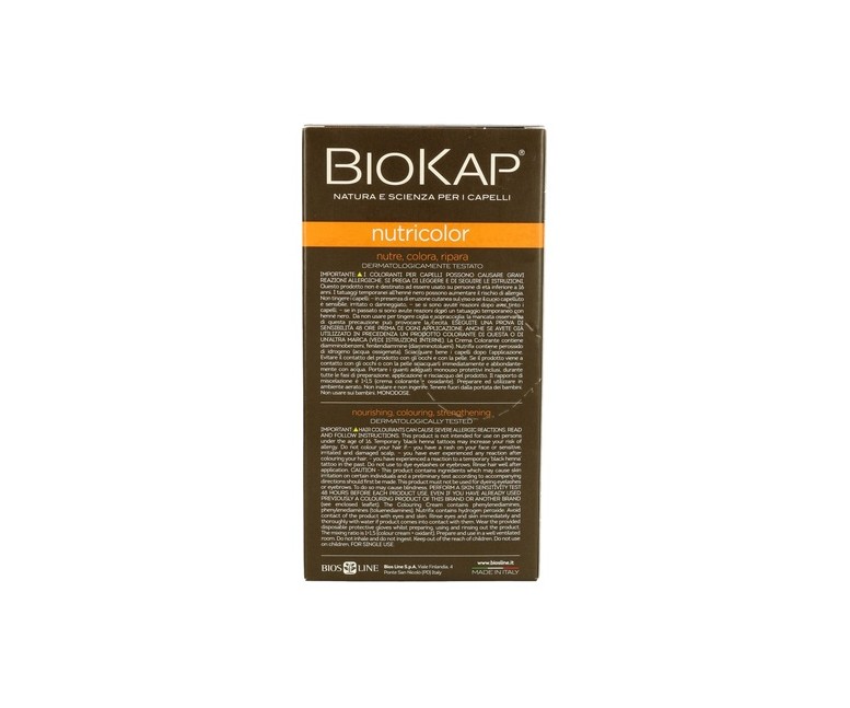 Tinte Nutricolor Rubio Oscuro Dorado 6.3 140 ml (Rubio dorado oscuro) Biokap