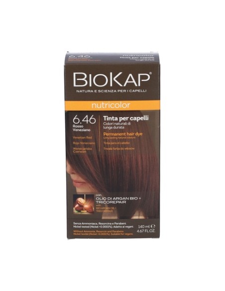 Tinte Nutricolor Rojo Veneciano 6.46 140 ml Biokap