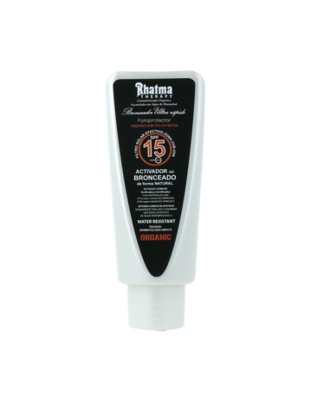 Bronceador solar ultra rápido SPF15 100 ml de crema (Granada) Rhatma