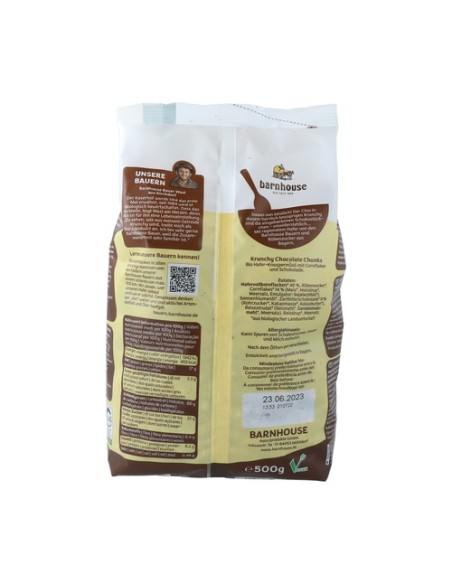 Muesli Krunchy Chocolate Chunks 500 g Barnhouse