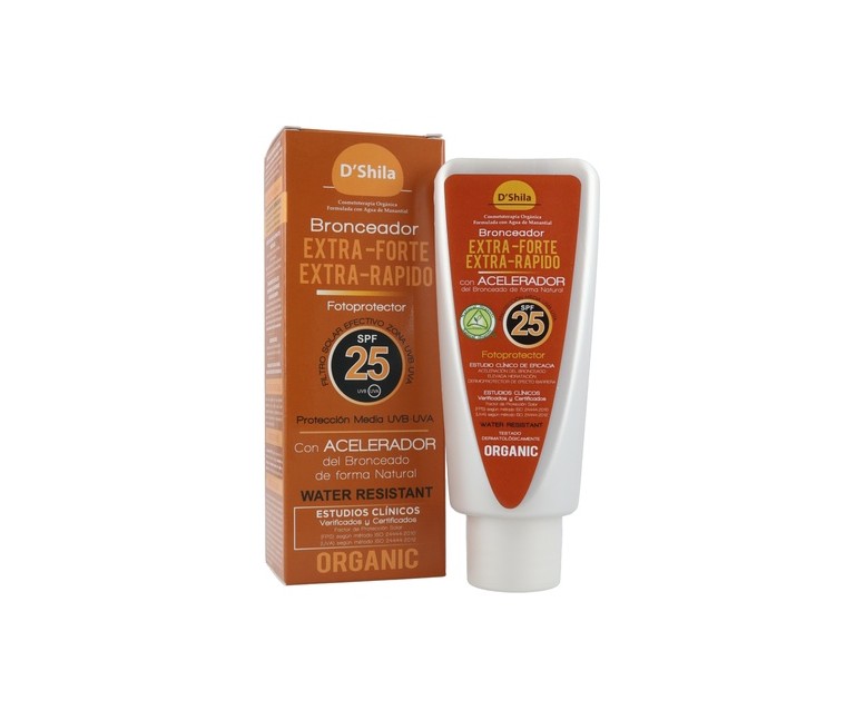 Bronceador extra rápido SPF25 100 ml D'Shila