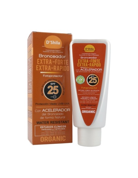 Bronceador extra rápido SPF25 100 ml D'Shila