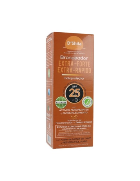 Bronceador extra rápido SPF25 100 ml D'Shila