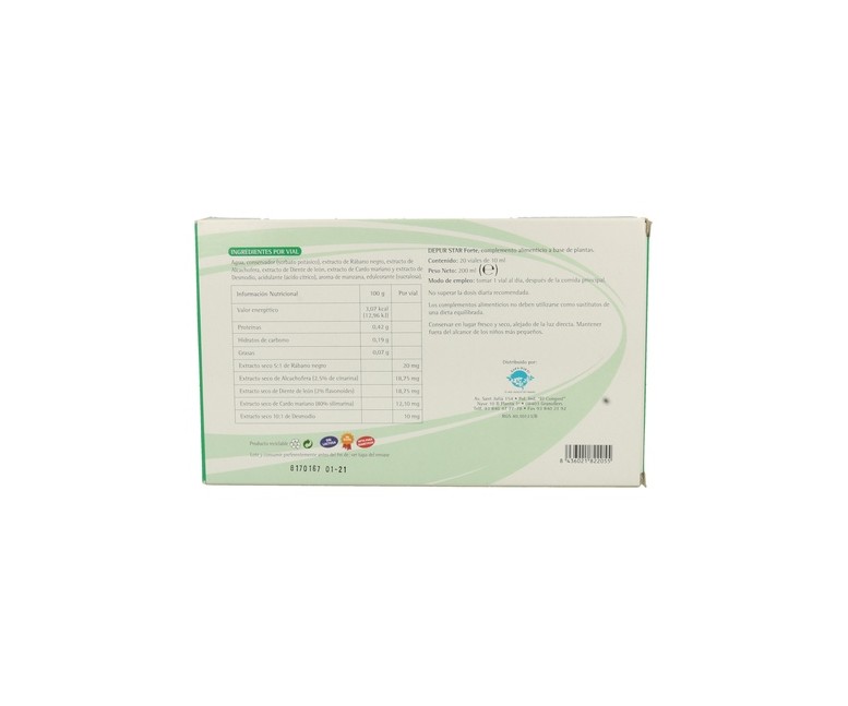 MontStar Depur Star Forte 20 viales Espadiet