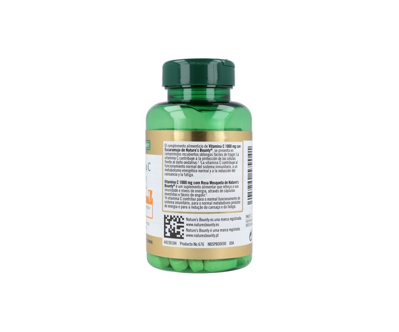 Vitamina C 1000mg con Escaramujo 60 comprimidos Nature's Bounty