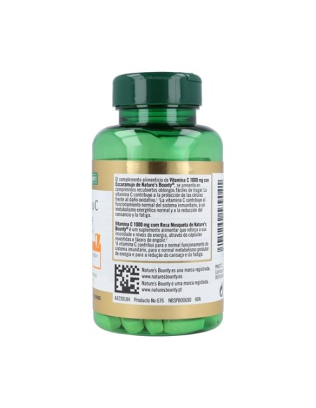 Vitamina C 1000mg con Escaramujo 60 comprimidos Nature's Bounty