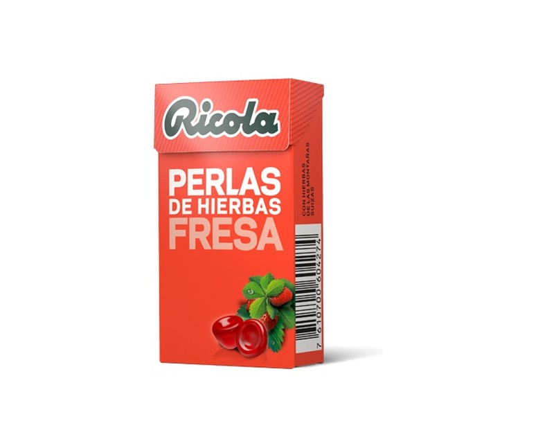 Perlas Ricola de Fresa 25 g Ricola