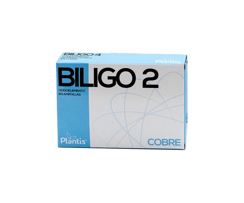 Biligo 2 (Cobre) - Oligoelemento 20 ampollas de 2ml Plantis