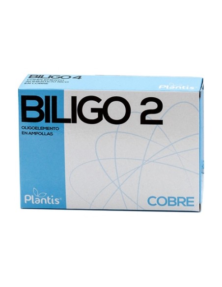 Biligo 2 (Cobre) - Oligoelemento 20 ampollas de 2ml Plantis