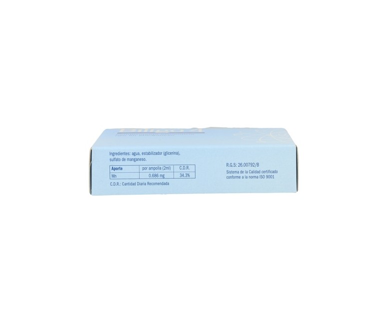 Biligo 4 (Manganeso) - Oligoelemento 20 ampollas de 2ml Plantis