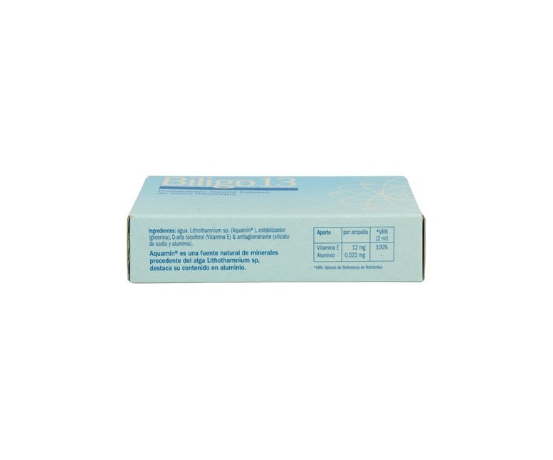 Biligo 13 (Aluminio) - Oligoelemento 20 ampollas de 2ml Plantis