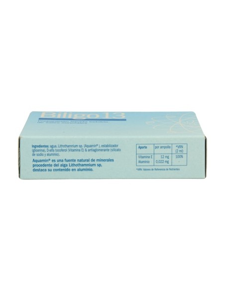 Biligo 13 (Aluminio) - Oligoelemento 20 ampollas de 2ml Plantis