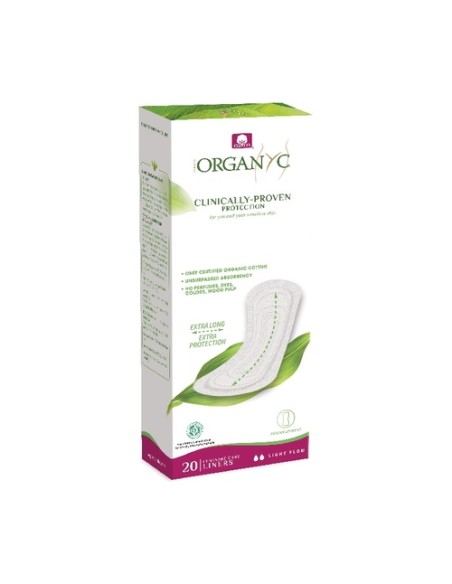 Salvaslip extra largo Orgánico 20 unidades Organyc