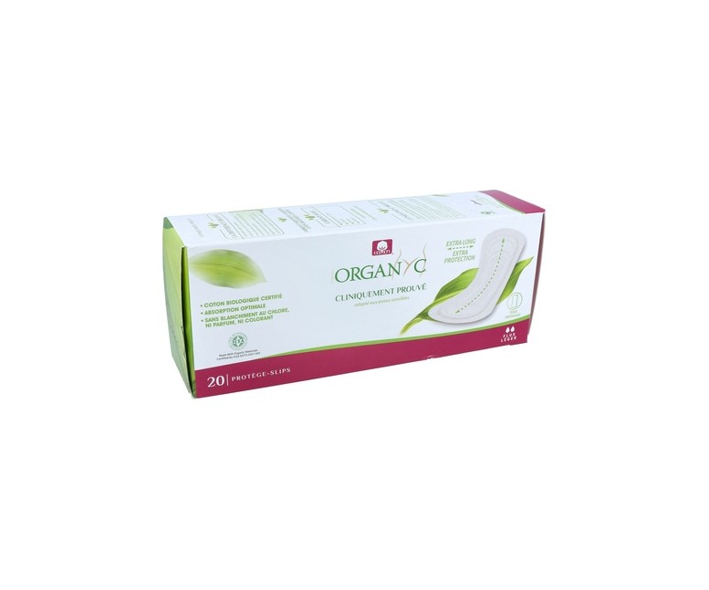 Salvaslip extra largo Orgánico 20 unidades Organyc