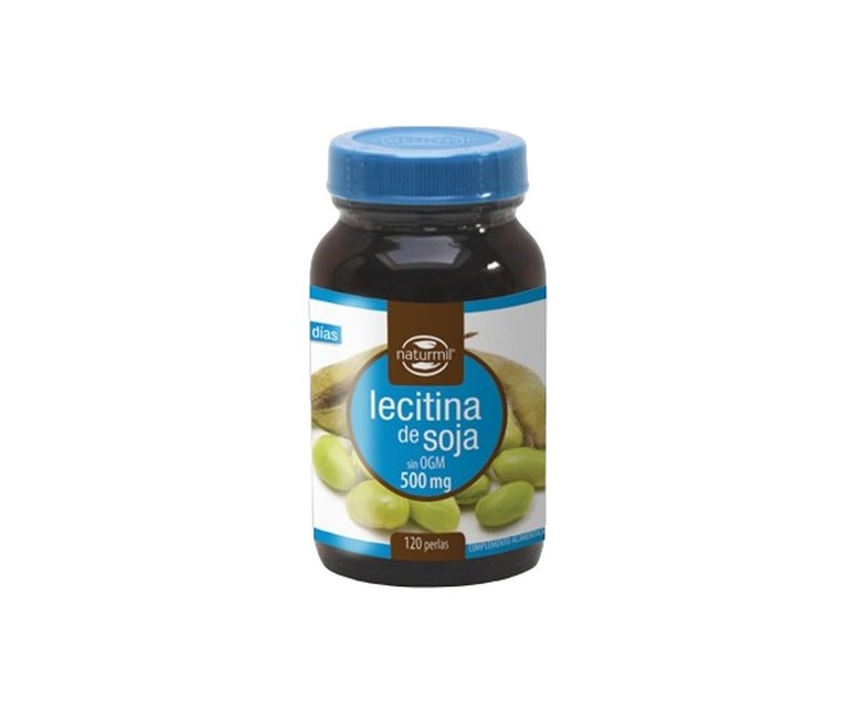 Lecitina de Soja 120 perlas de 500mg Naturmil