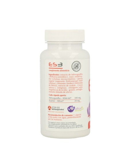 ES3 (Azafrán y Ashwagandha) 30 cápsulas Plantis