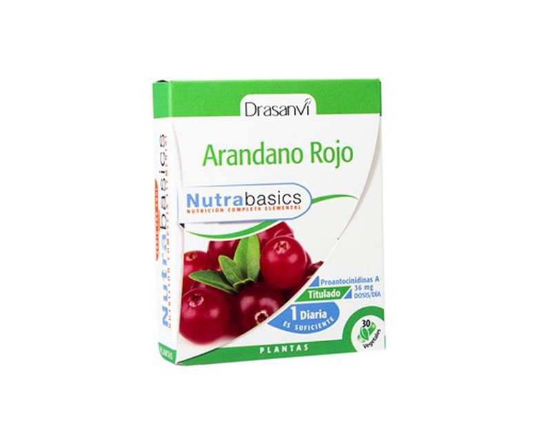 Nutrabasics arándano rojo 30 cápsulas de 388mg Drasanvi